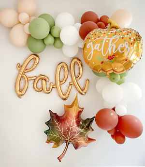 Fall Gold Foil Letter Balloons - Pretty Collected