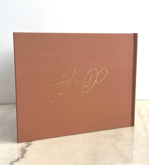 Terracotta Wedding Guest Book - The Richardson - Pretty Collected