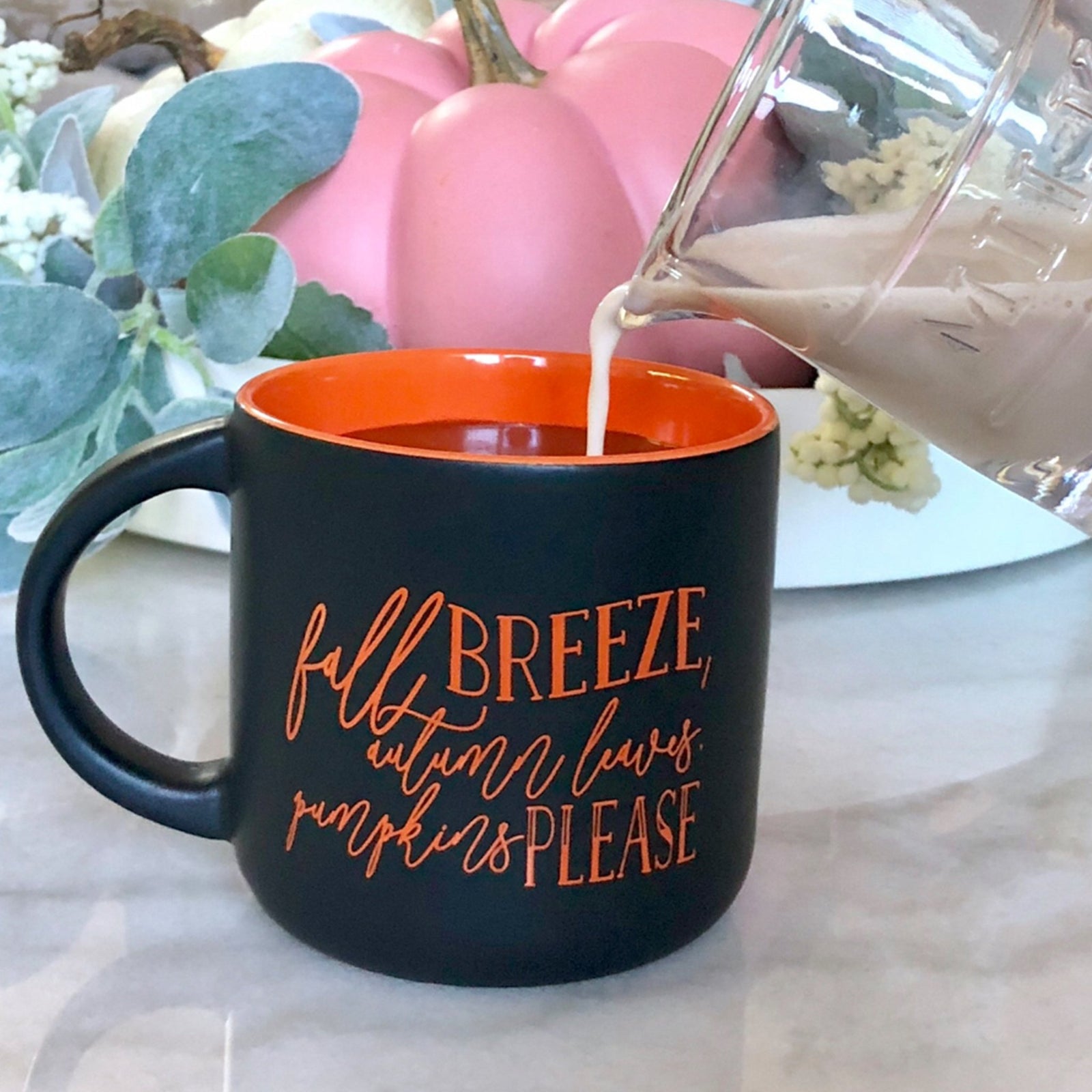 Fall Breeze, Autumn Leaves, Pumpkins Please Coffee Mug - Pretty Collected