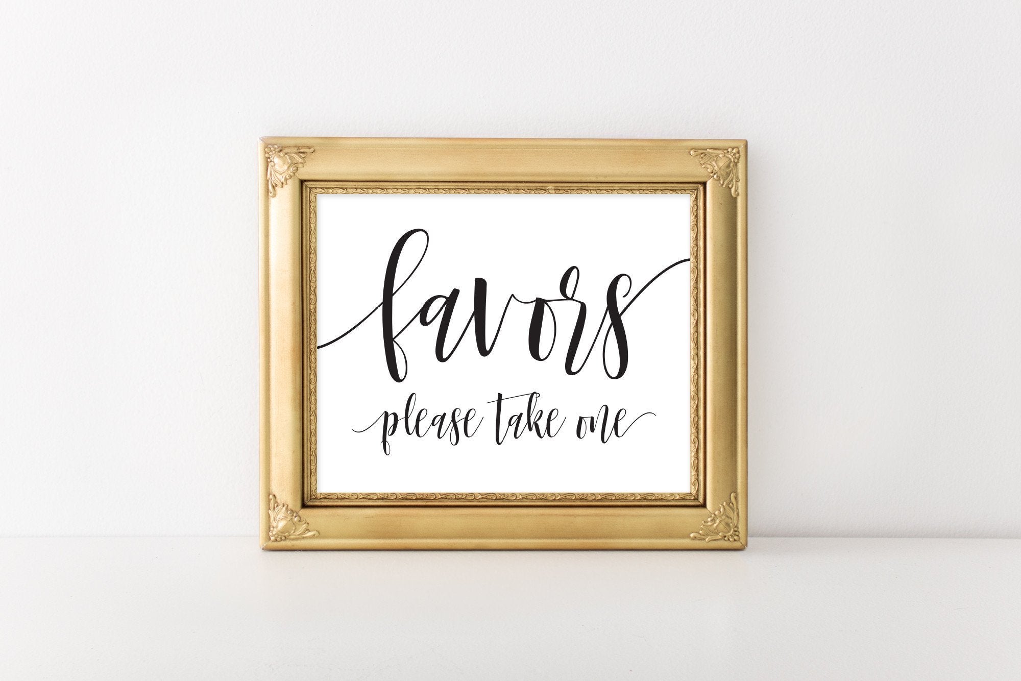 Favors Sign - Black Printable - Pretty Collected