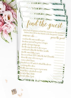 Find the Guest - Tropical Printable - Pretty Collected