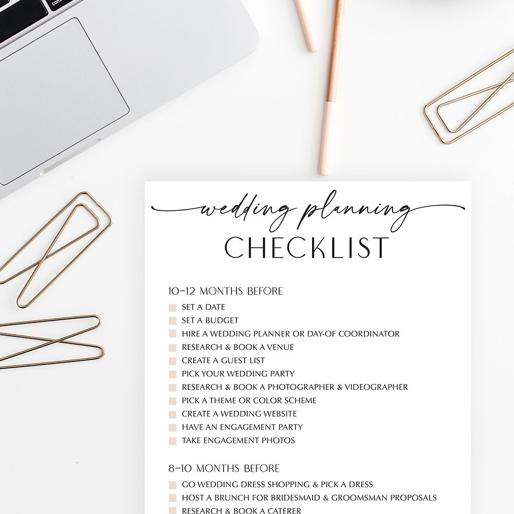 Wedding Planning Checklist - Pretty Collected