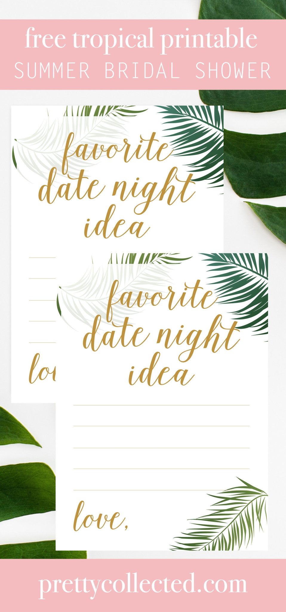 favorite-date-night-idea-free-tropical-bridal-shower-printable-pretty-collected for Free Printable Date Night Cards For Bridal Shower Favorite Date Night Idea - Free Tropical Bridal Shower Printable - Pretty Collected for Free Printable Date Night Cards For Bridal Shower