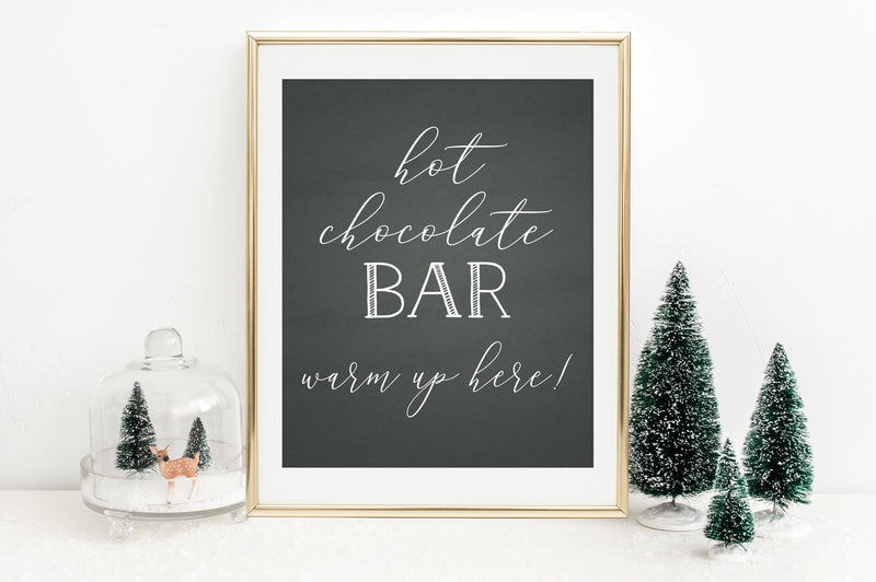 Hot Chocolate Bar Sign - FREE Printable