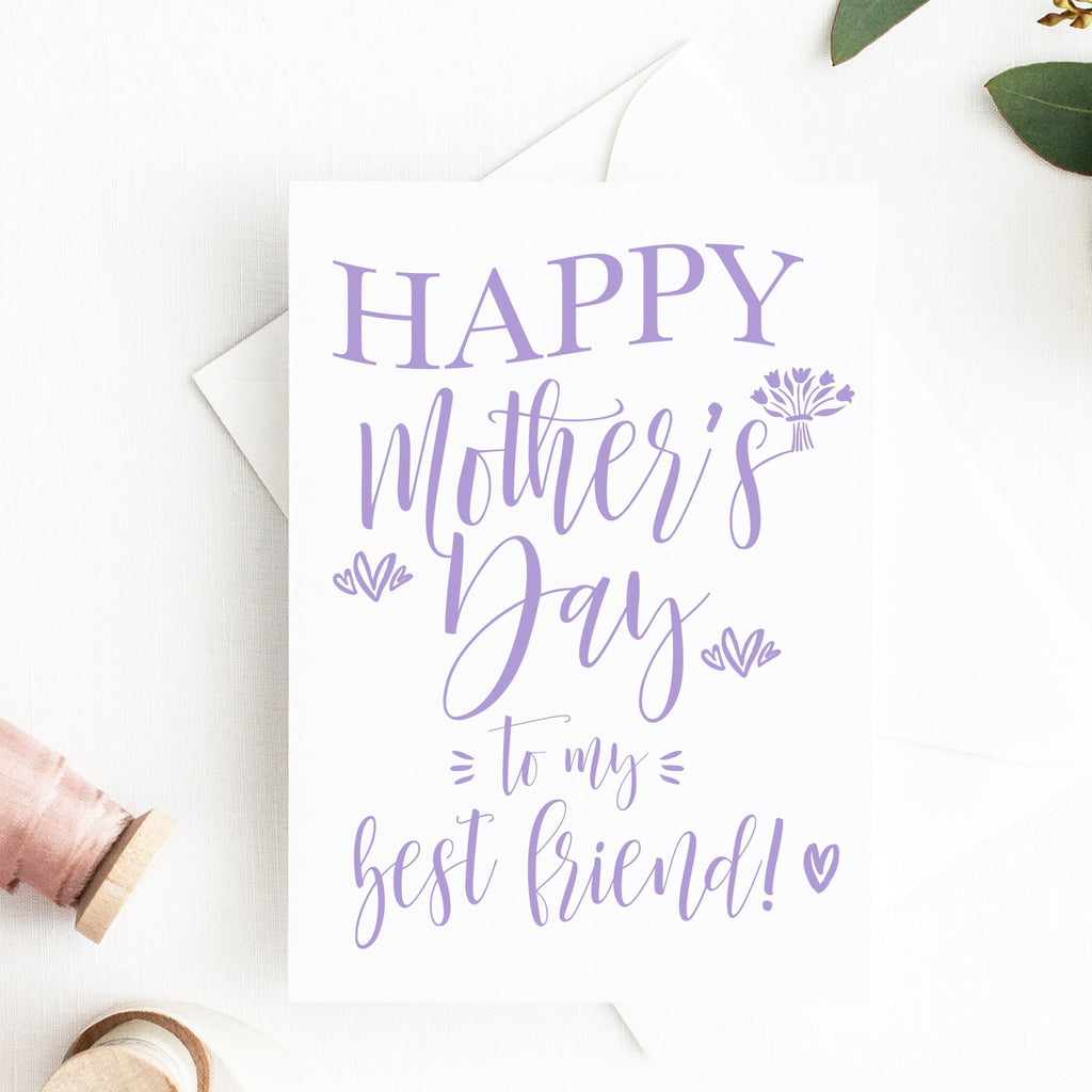 happy-mother-s-day-to-my-best-friend-card-free-printable-pretty-collected for Free Printable Happy Mothers Day Cards Happy Mother's Day to My Best Friend Card - FREE Printable - Pretty Collected for Free Printable Happy Mothers Day Cards