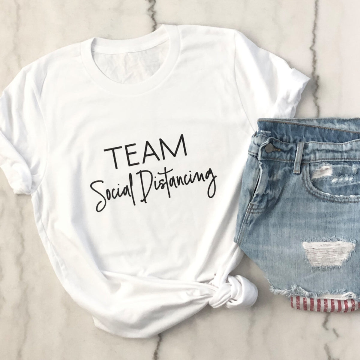 Team Social Distancing Shirt - Pretty Collected