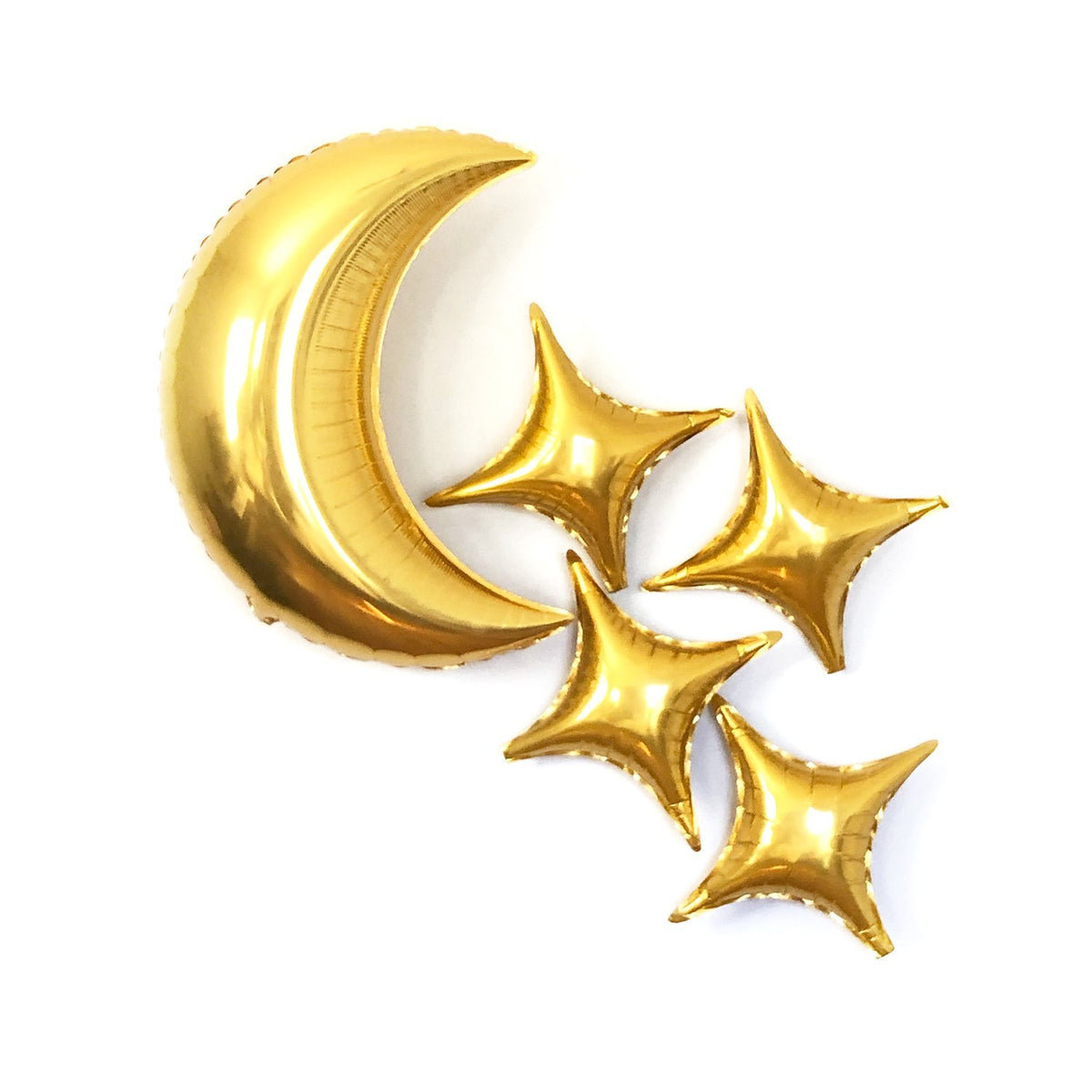 Gold Moon & Star Balloons - Pretty Collected