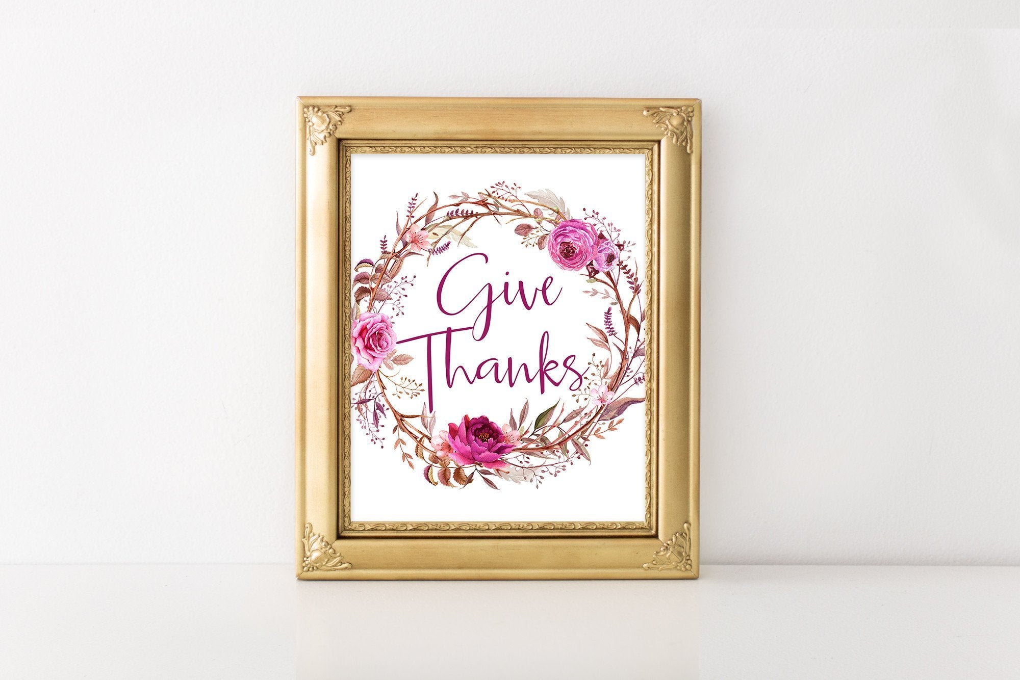 Give Thanks - FREE Printable - Pretty Collected