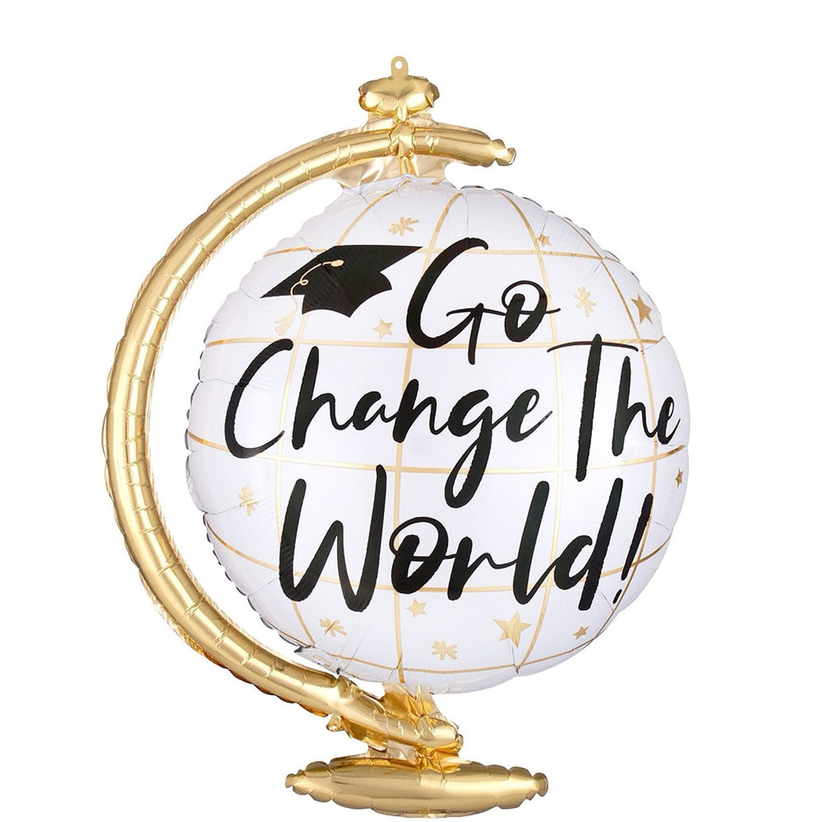 Golden Globe Graduation Balloon - Pretty Collected