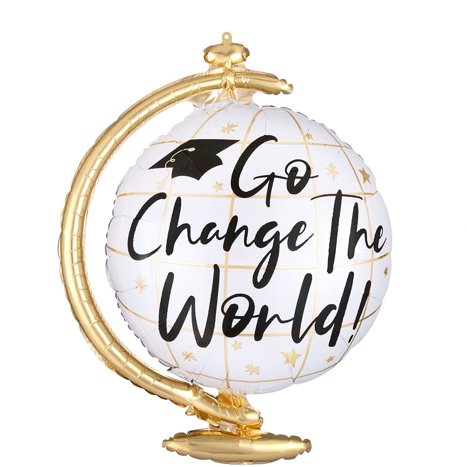 Golden Globe Graduation Balloon - Pretty Collected