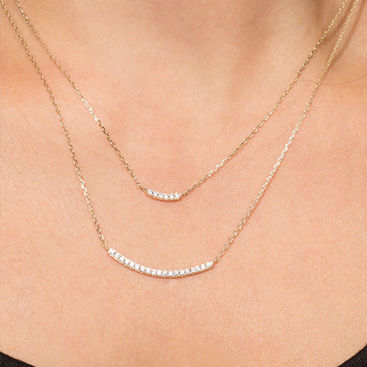 Gracie Double Bar Necklace