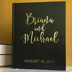 Gold Foil Wedding Guest Book - The Briana - Pretty Collected