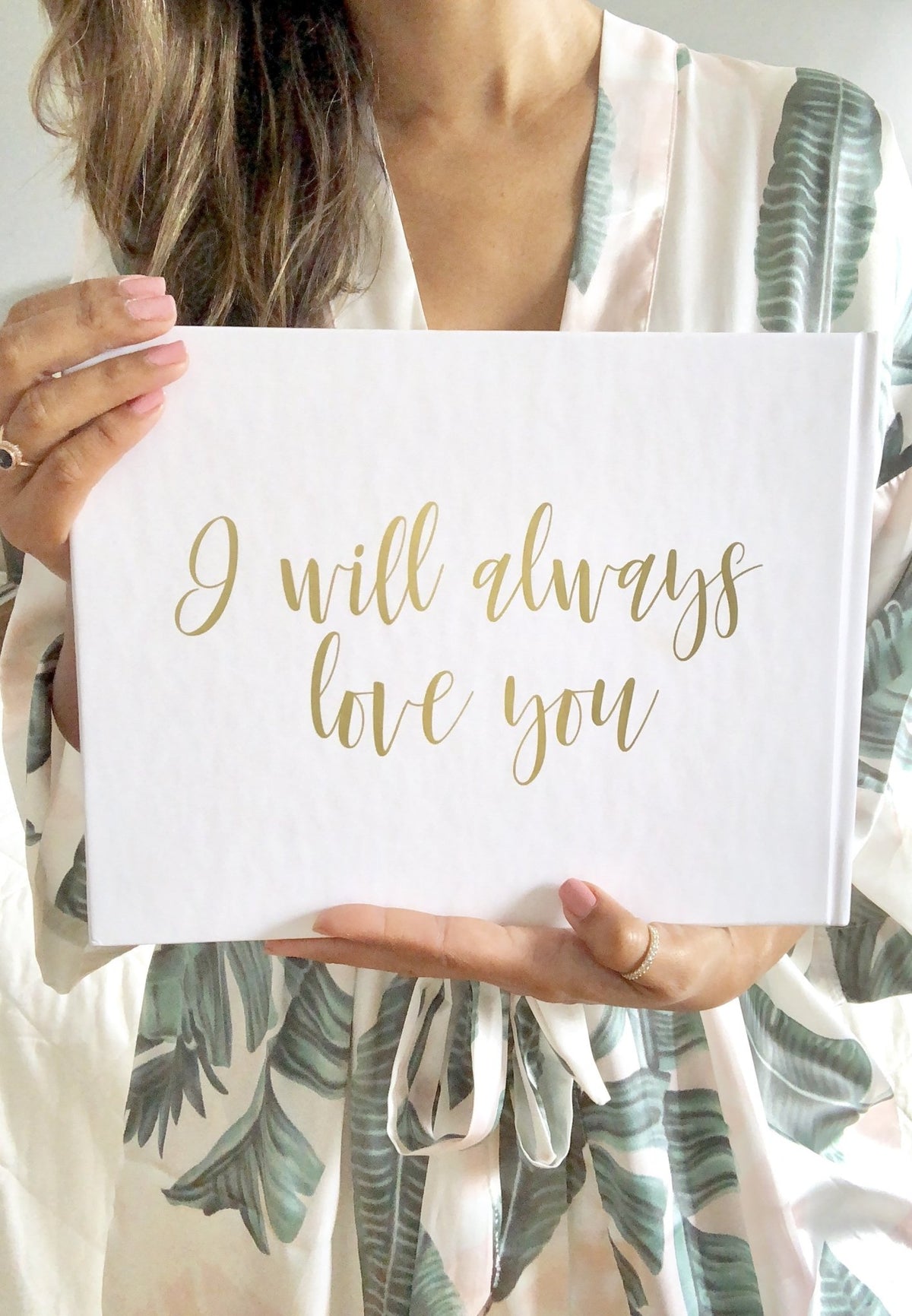 Matte Gold Foil Wedding Guest Book - The Johnsons - Pretty Collected