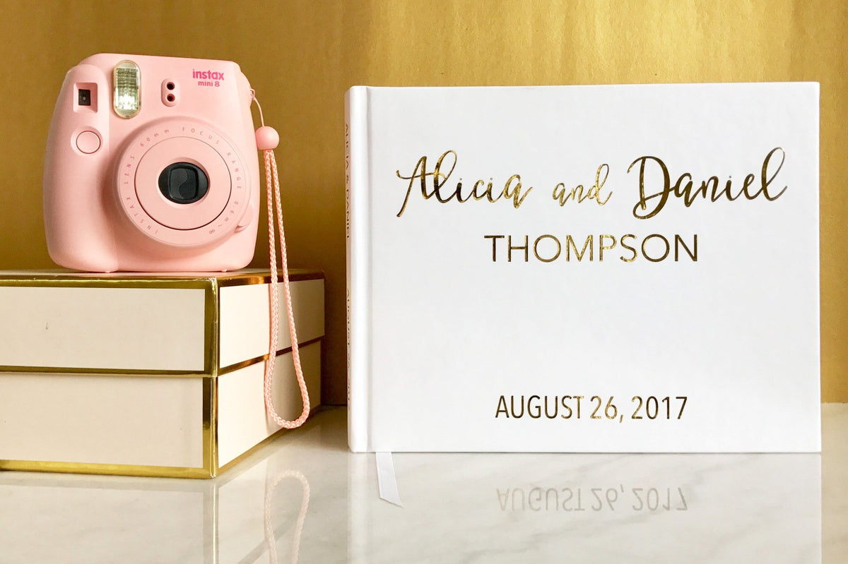 Gold Foil Wedding Guest Book - The Alicia - Pretty Collected