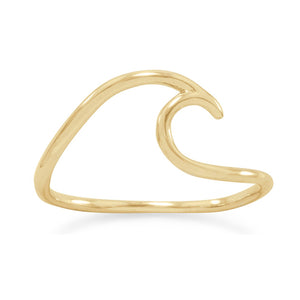 Julia Wave Ring - Silver or Gold