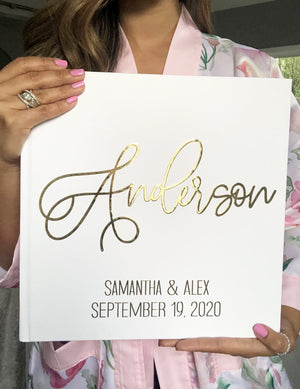 Gold Wedding Guest Book - The Anderson - Pretty Collected