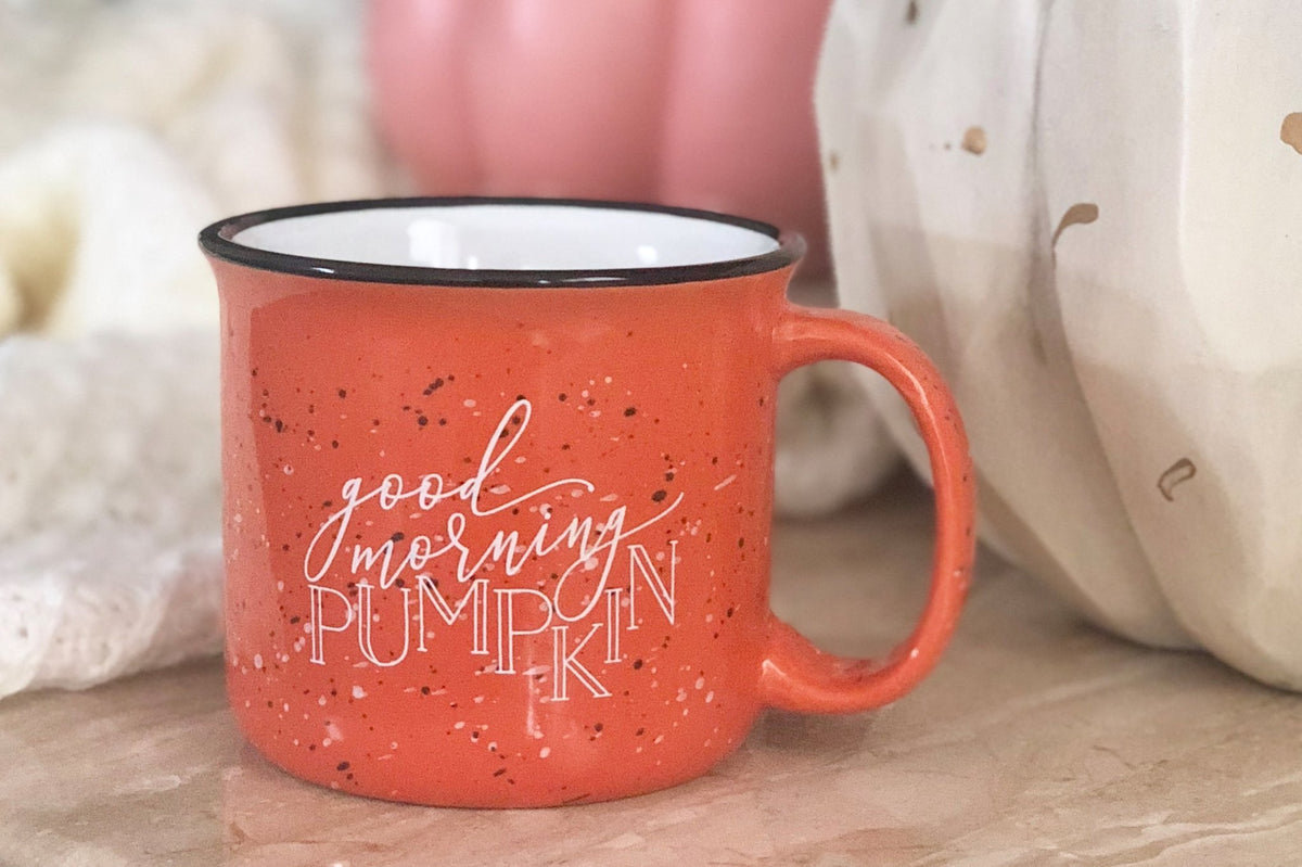 Good Morning Pumpkin Campfire Mug - White Version - Pretty Collected
