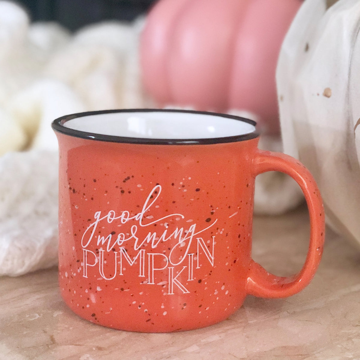 Good Morning Pumpkin Campfire Mug - White Version - Pretty Collected