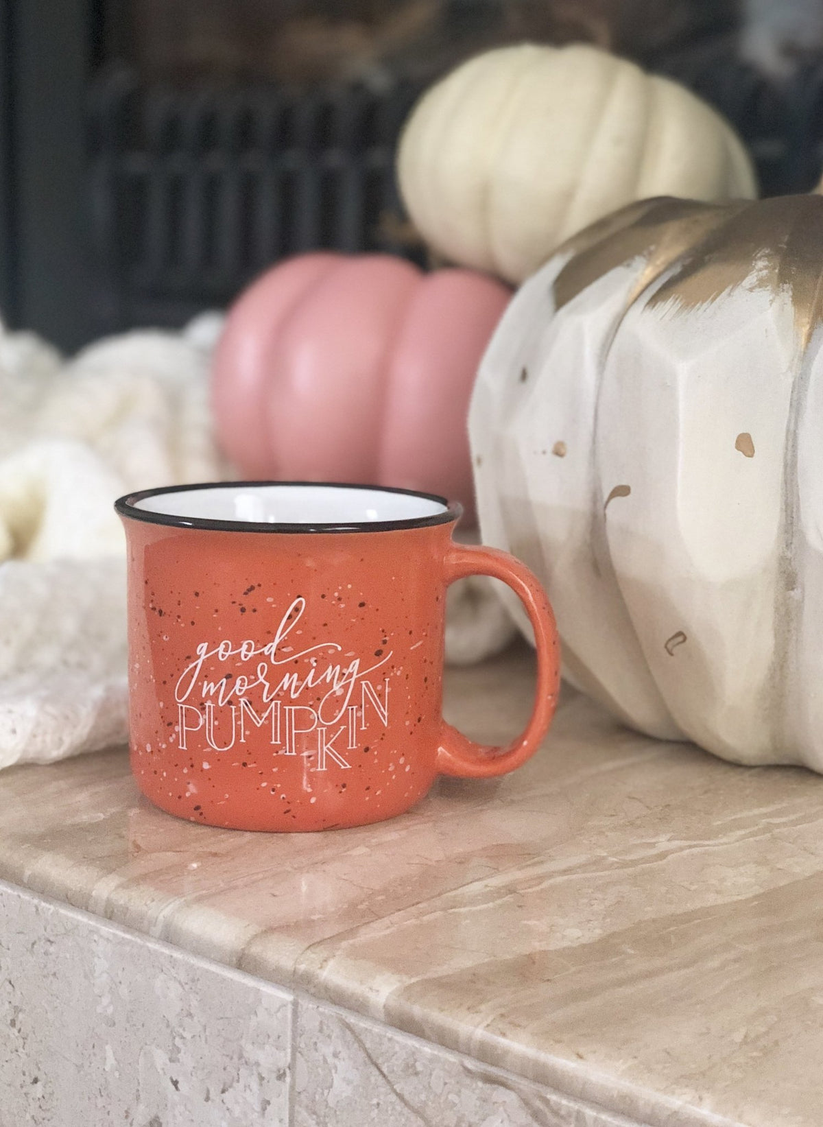 Good Morning Pumpkin Campfire Mug - White Version - Pretty Collected