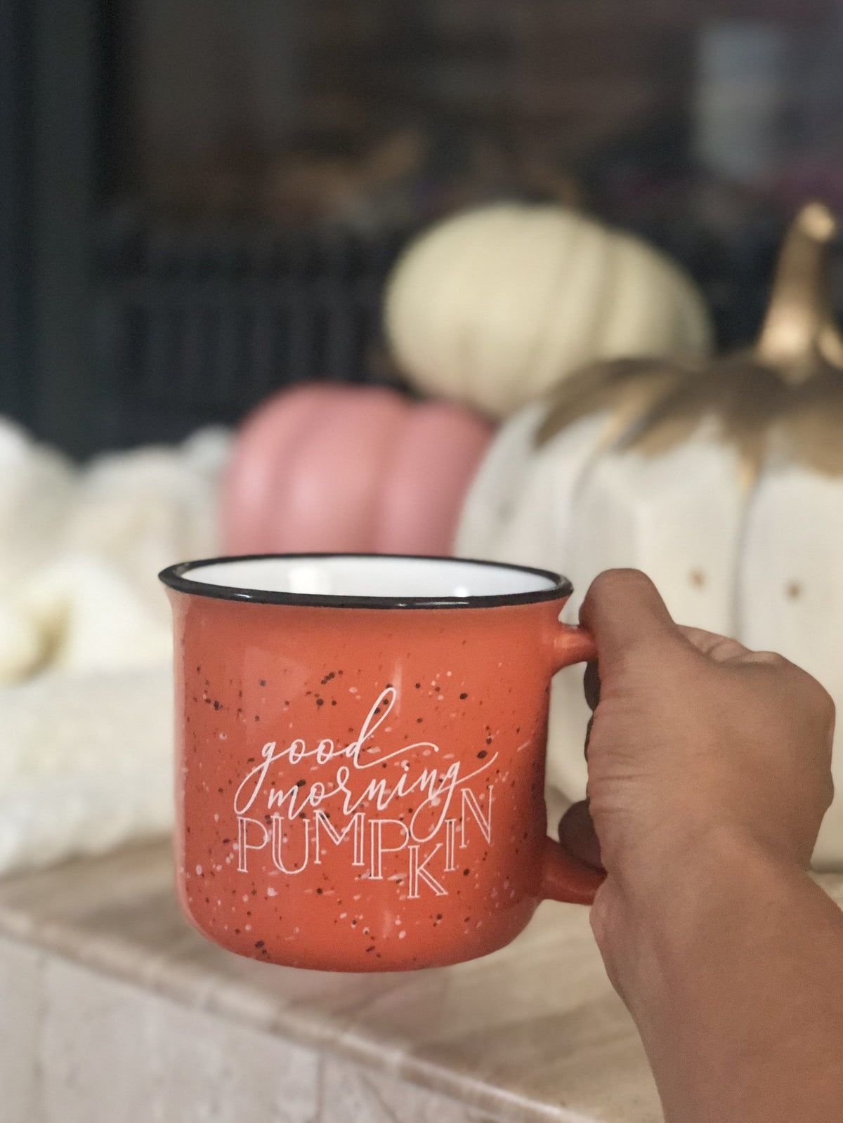 Good Morning Pumpkin Campfire Mug - White Version - Pretty Collected