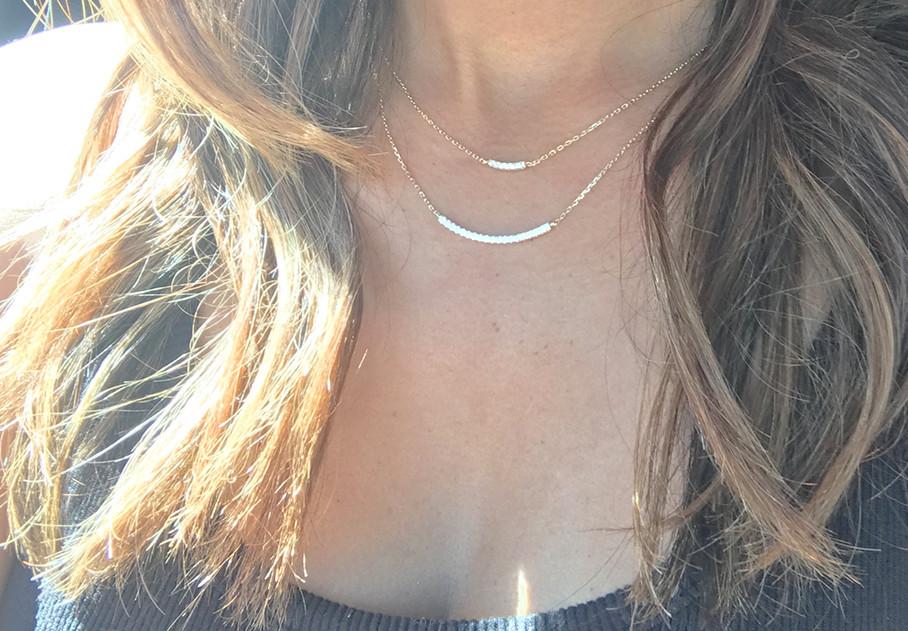 Gracie Double Bar Necklace - Pretty Collected