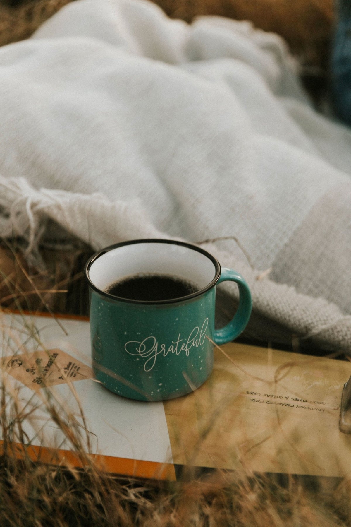 Grateful and Thankful Campfire Coffee Mug - Pretty Collected