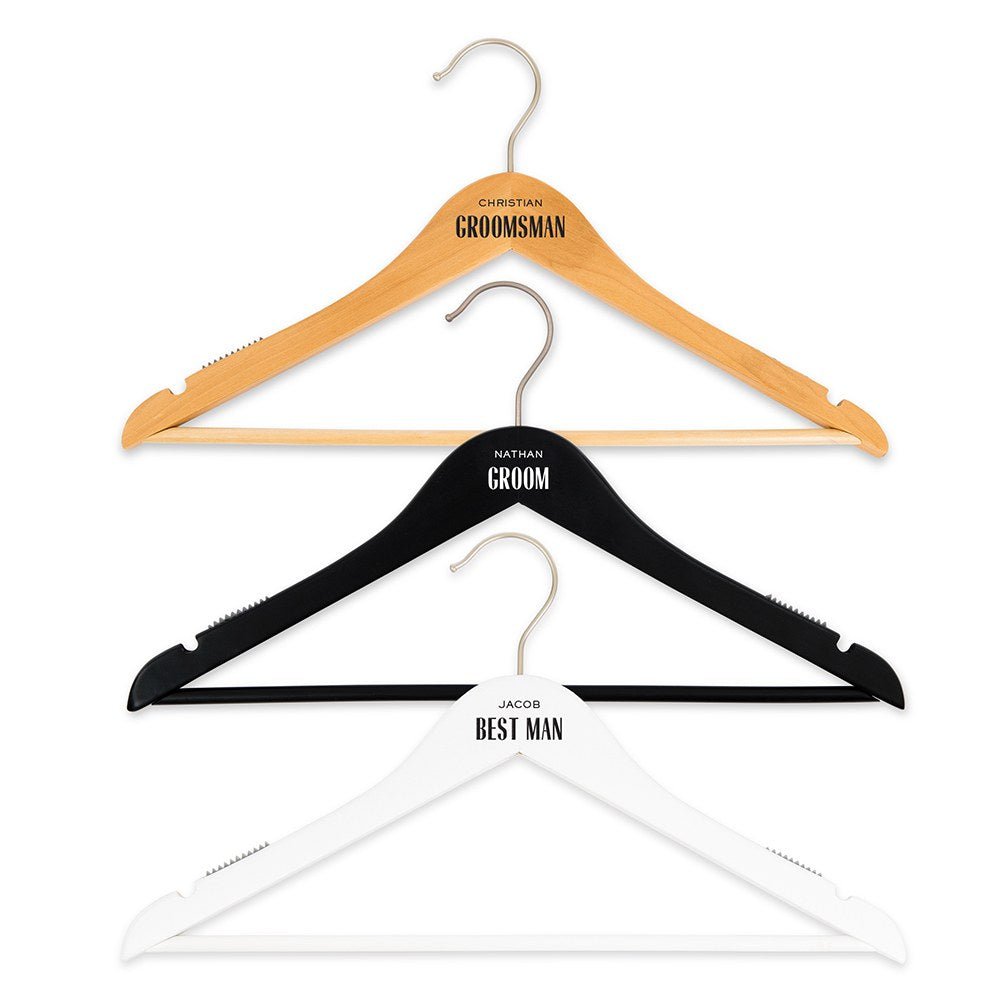Personalized Groom & Groomsmen Hangers - Pretty Collected