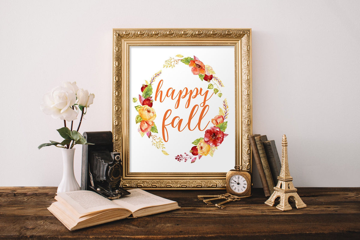 Happy Fall Printable - Pretty Collected