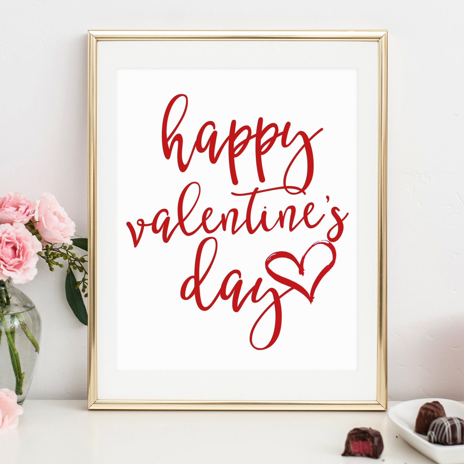 Happy Valentine's Day Printable - Pretty Collected