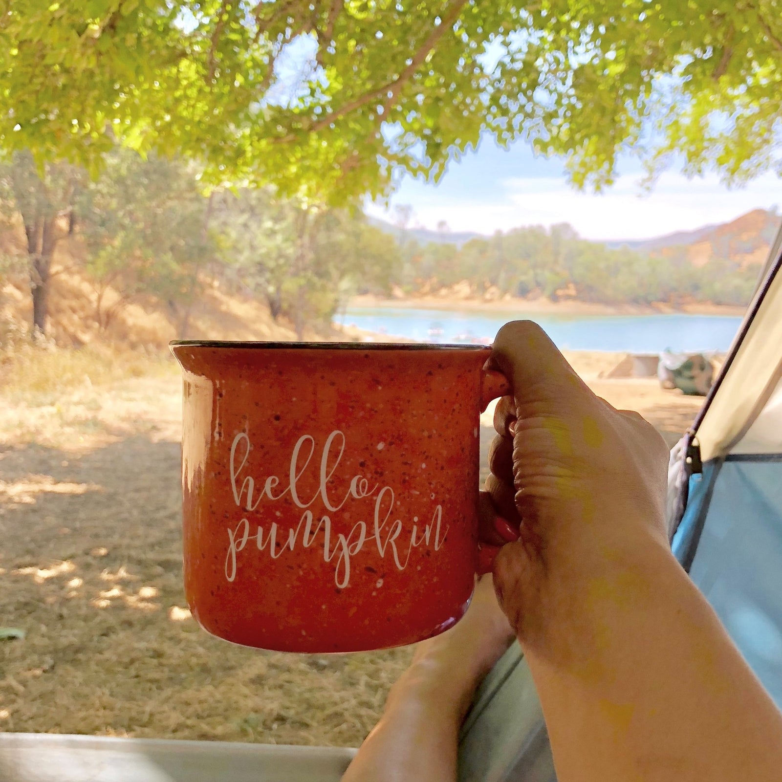 Hello Pumpkin Campfire Coffee Mug - Pretty Collected
