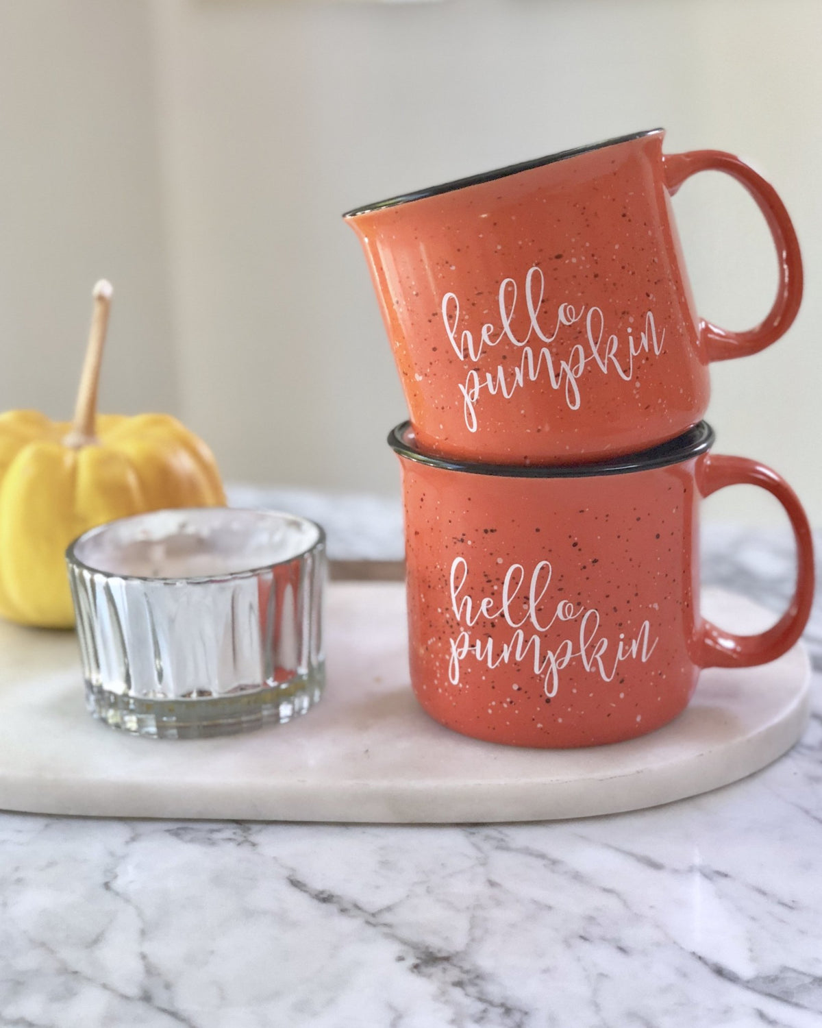 Hello Pumpkin Campfire Coffee Mug - White Version - Pretty Collected