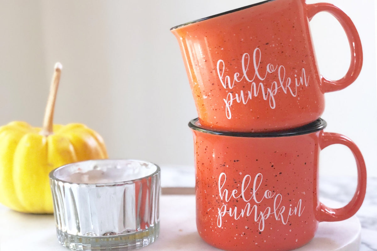 Hello Pumpkin Campfire Coffee Mug - White Version - Pretty Collected