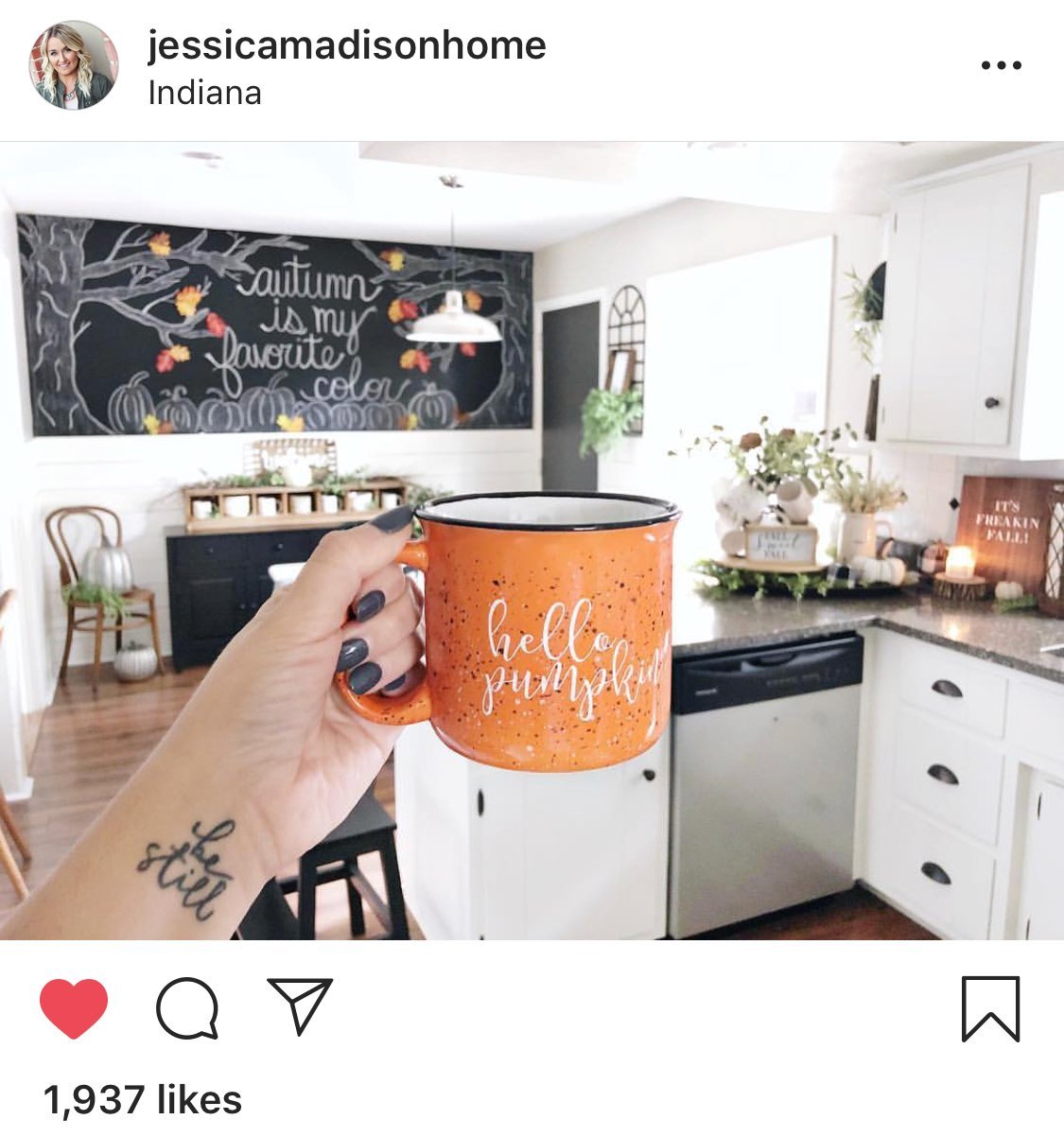 Hello Pumpkin Campfire Coffee Mug - White Version - Pretty Collected