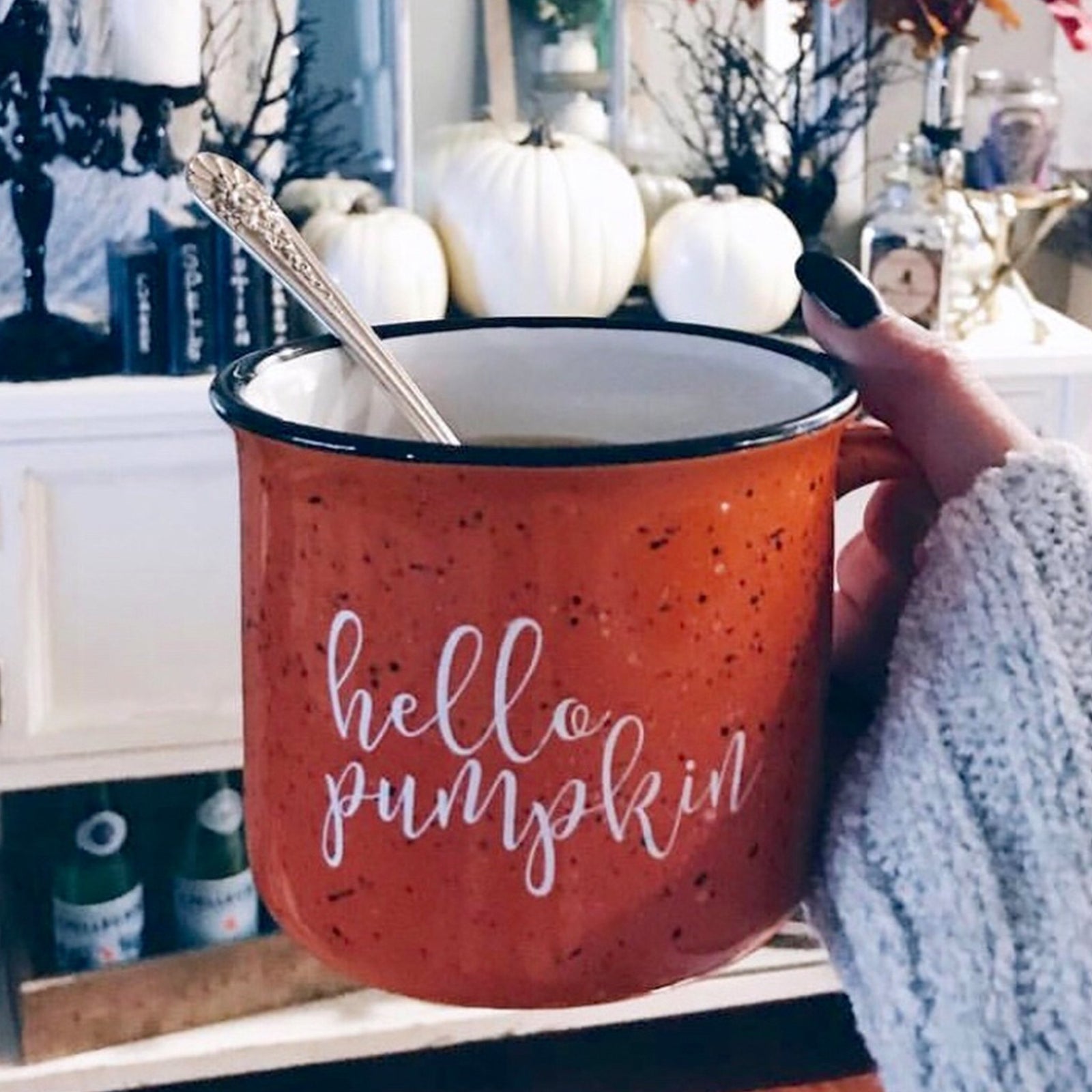 Hello Pumpkin Campfire Coffee Mug - MINOR FLAWS - Pretty Collected