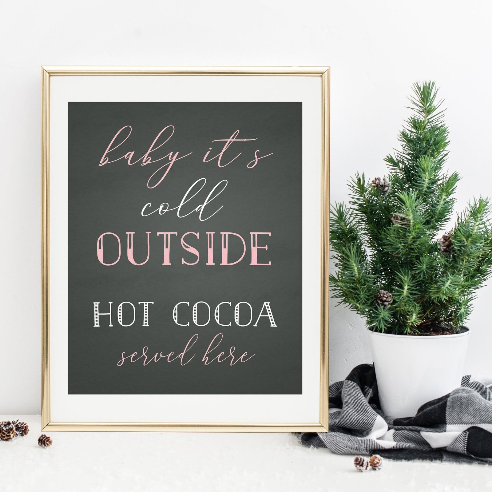 Hot Cocoa Bar Sign - FREE Printable - Pretty Collected