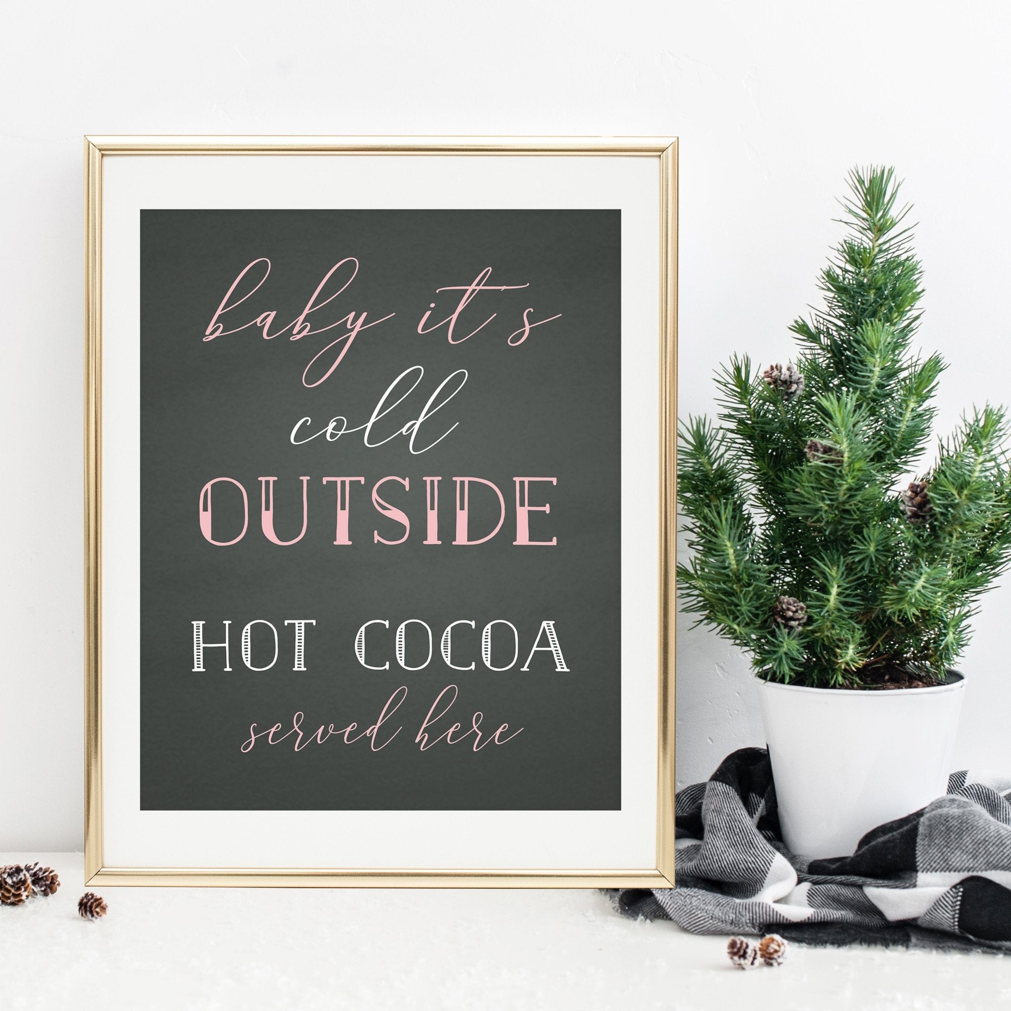 A Holiday Hot Cocoa & Coffee Bar