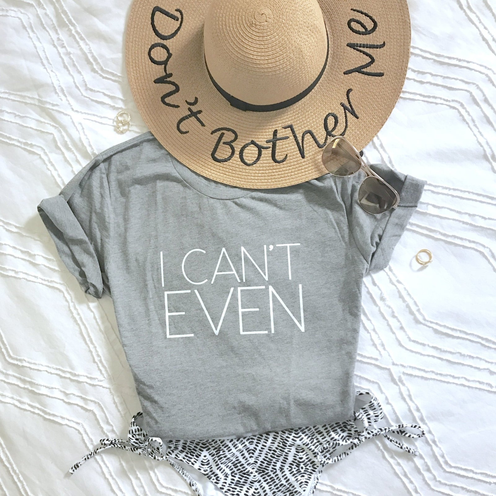 I Can't Even Ladies' Short Sleeve T-Shirt - Pretty Collected