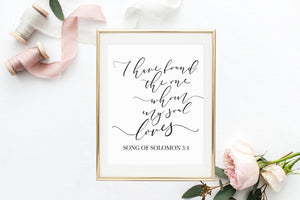 I Have Found the One Whom My Soul Loves Printable - Pretty Collected