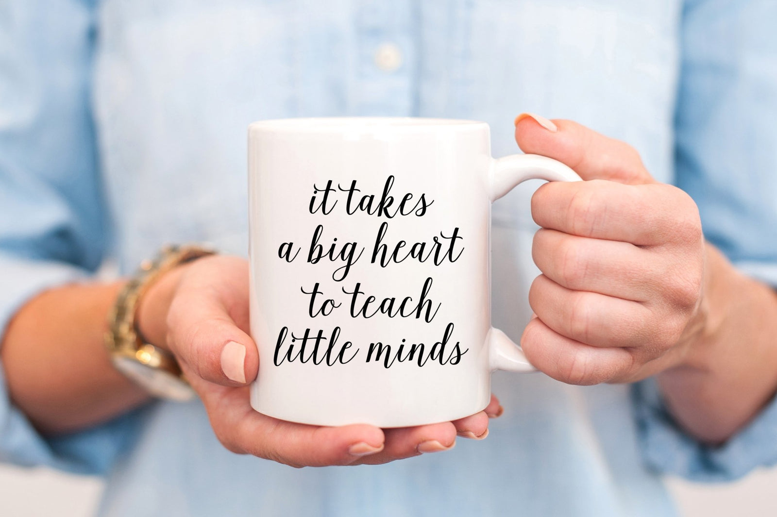 It Takes a Big Heart to Teach Little Minds Mug - Pretty Collected