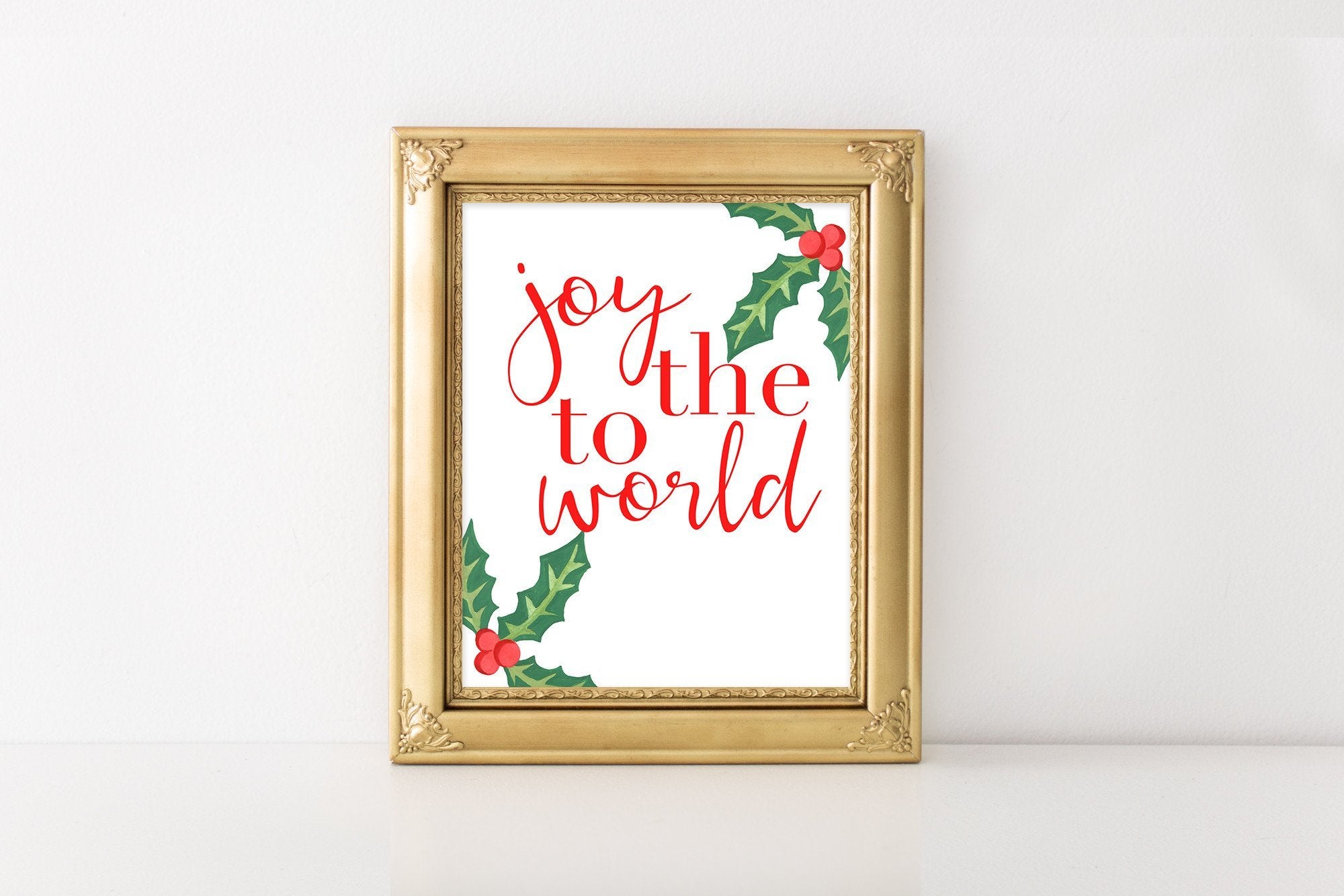 Joy to the World - FREE Printable - Pretty Collected