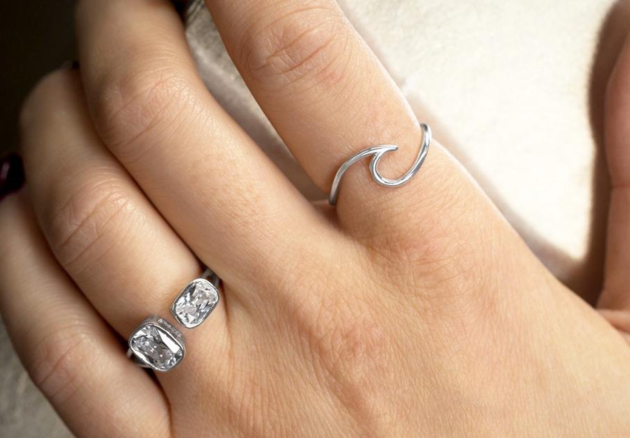 Julia Wave Ring - Silver or Gold - Pretty Collected