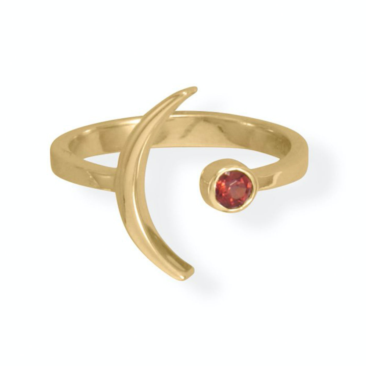 Lola Gold Moon Ring