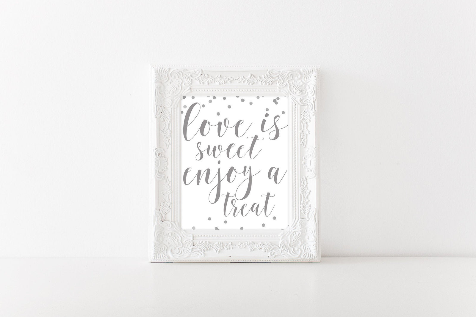 Love is Sweet Sign - Silver Printable - Pretty Collected