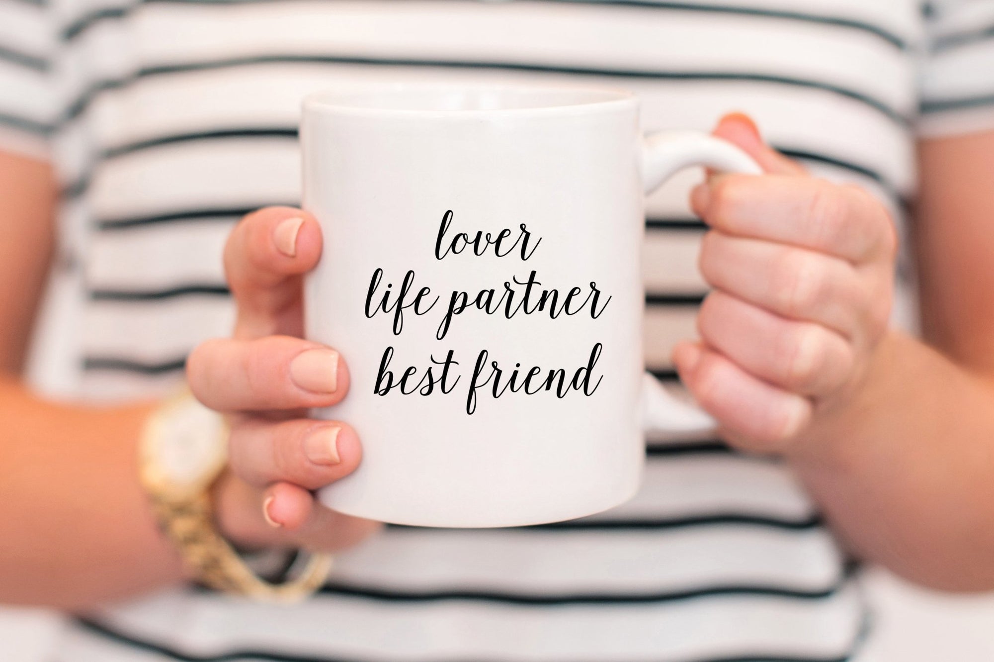 Lover, Life Partner, Best Friend Mug - Pretty Collected