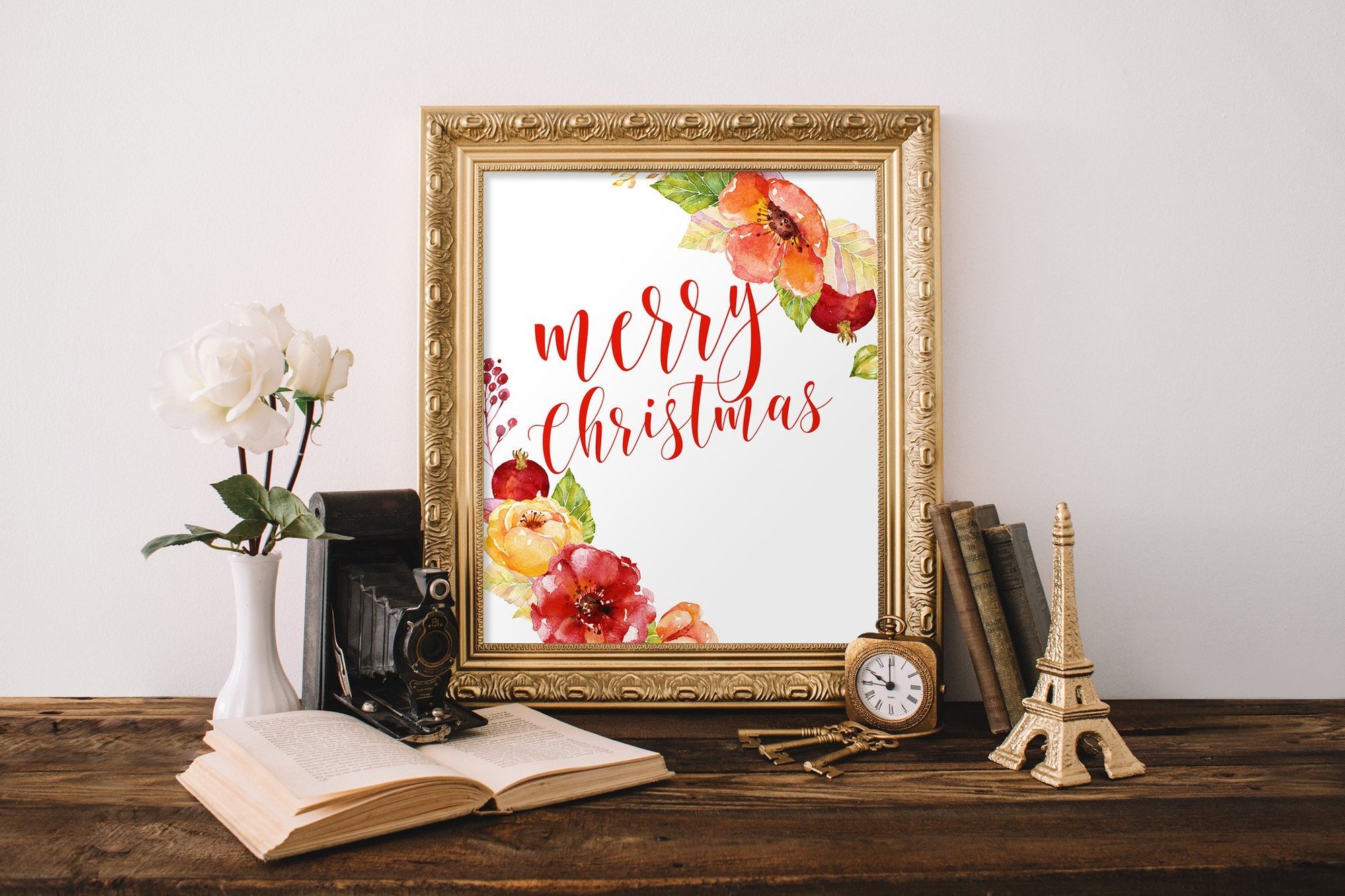 Merry Christmas Printable - Pretty Collected