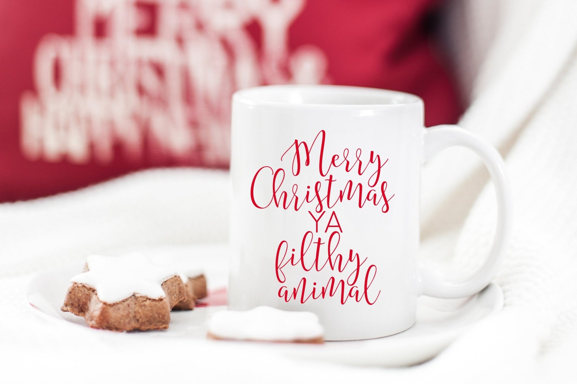 Merry Christmas Ya Filthy Animal Coffee Mug - Pretty Collected