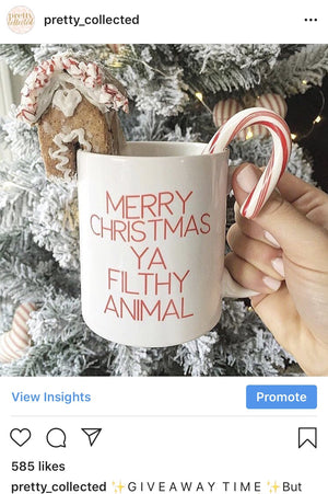 Merry Christmas Ya Filthy Animal Mug - Pretty Collected