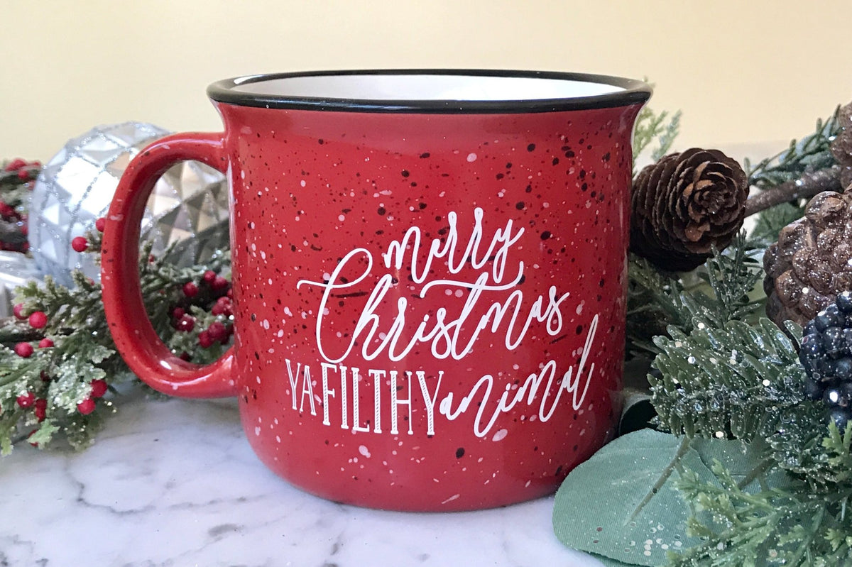 Merry Christmas Ya Filthy Animal Campfire Mug - Pretty Collected