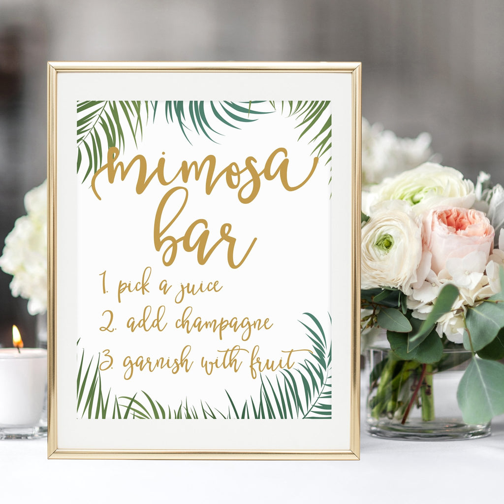 mimosa-bar-sign-tropical-printable-pretty-collected for Free Printable Bridal Shower Signs Mimosa Bar Sign - Tropical Printable - Pretty Collected for Free Printable Bridal Shower Signs