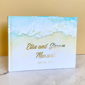 Ocean Wedding Guest Book - The Maxwell - Pretty Collected